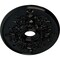 Ekena Millwork Alexa Medallion (Canopies up to 5 5/8"), 30 3/4"W x 21 1/4"H x 3 7/8"ID x 1 5/8"P, Black Pearl CM21X30ALBPS - alternate 2